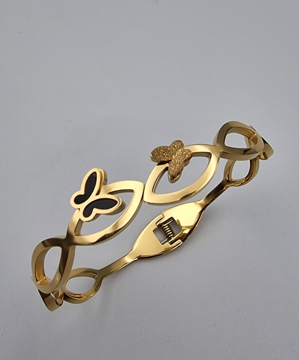Two Butterfly Infinity Bangle for You